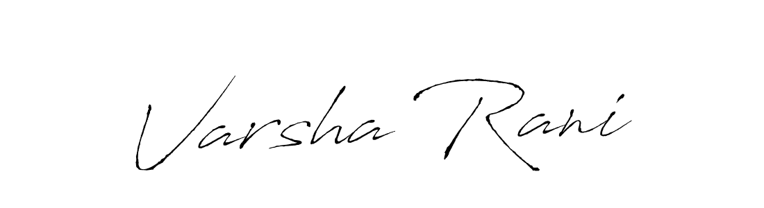 Also You can easily find your signature by using the search form. We will create Varsha Rani name handwritten signature images for you free of cost using Antro_Vectra sign style. Varsha Rani signature style 6 images and pictures png