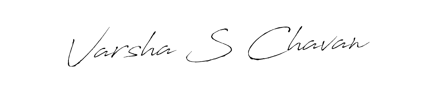 Design your own signature with our free online signature maker. With this signature software, you can create a handwritten (Antro_Vectra) signature for name Varsha S Chavan. Varsha S Chavan signature style 6 images and pictures png