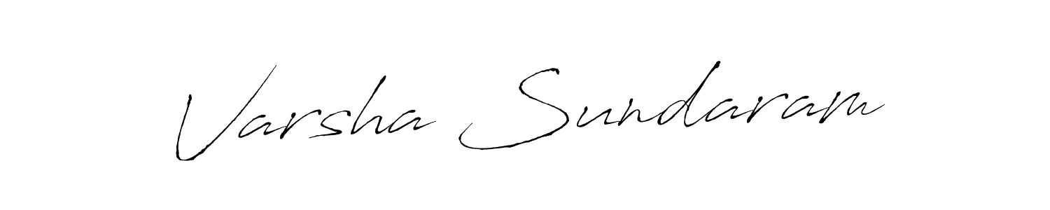 Design your own signature with our free online signature maker. With this signature software, you can create a handwritten (Antro_Vectra) signature for name Varsha Sundaram. Varsha Sundaram signature style 6 images and pictures png