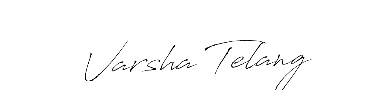 How to make Varsha Telang name signature. Use Antro_Vectra style for creating short signs online. This is the latest handwritten sign. Varsha Telang signature style 6 images and pictures png