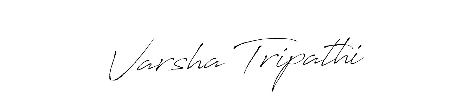 Varsha Tripathi stylish signature style. Best Handwritten Sign (Antro_Vectra) for my name. Handwritten Signature Collection Ideas for my name Varsha Tripathi. Varsha Tripathi signature style 6 images and pictures png