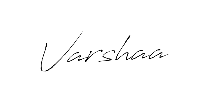 Use a signature maker to create a handwritten signature online. With this signature software, you can design (Antro_Vectra) your own signature for name Varshaa. Varshaa signature style 6 images and pictures png