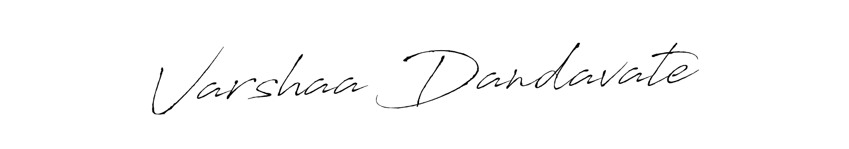 Antro_Vectra is a professional signature style that is perfect for those who want to add a touch of class to their signature. It is also a great choice for those who want to make their signature more unique. Get Varshaa Dandavate name to fancy signature for free. Varshaa Dandavate signature style 6 images and pictures png