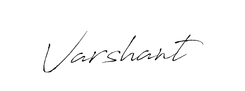 Use a signature maker to create a handwritten signature online. With this signature software, you can design (Antro_Vectra) your own signature for name Varshant. Varshant signature style 6 images and pictures png