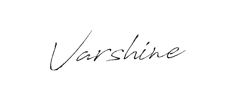 Varshine stylish signature style. Best Handwritten Sign (Antro_Vectra) for my name. Handwritten Signature Collection Ideas for my name Varshine. Varshine signature style 6 images and pictures png