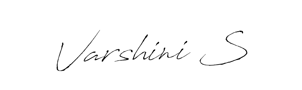 Design your own signature with our free online signature maker. With this signature software, you can create a handwritten (Antro_Vectra) signature for name Varshini S. Varshini S signature style 6 images and pictures png