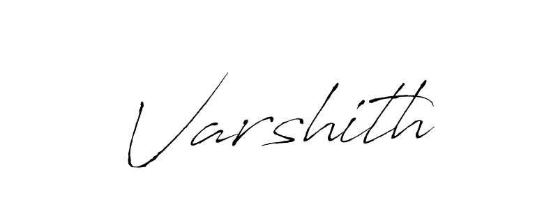 Make a beautiful signature design for name Varshith. With this signature (Antro_Vectra) style, you can create a handwritten signature for free. Varshith signature style 6 images and pictures png