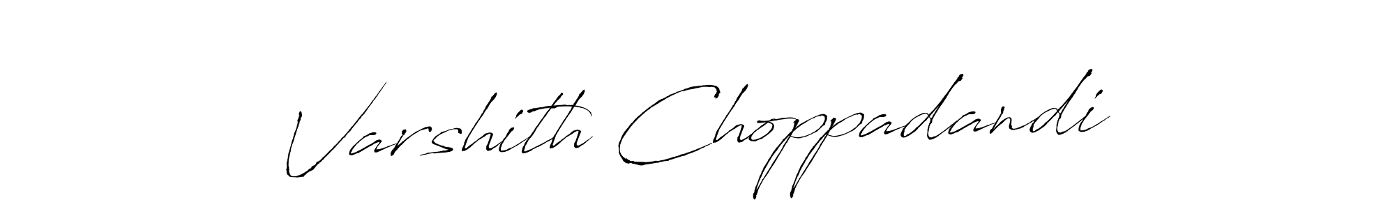 This is the best signature style for the Varshith Choppadandi name. Also you like these signature font (Antro_Vectra). Mix name signature. Varshith Choppadandi signature style 6 images and pictures png