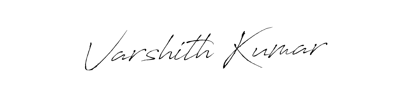 Design your own signature with our free online signature maker. With this signature software, you can create a handwritten (Antro_Vectra) signature for name Varshith Kumar. Varshith Kumar signature style 6 images and pictures png