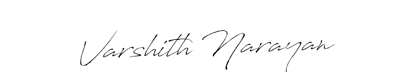 Make a beautiful signature design for name Varshith Narayan. With this signature (Antro_Vectra) style, you can create a handwritten signature for free. Varshith Narayan signature style 6 images and pictures png