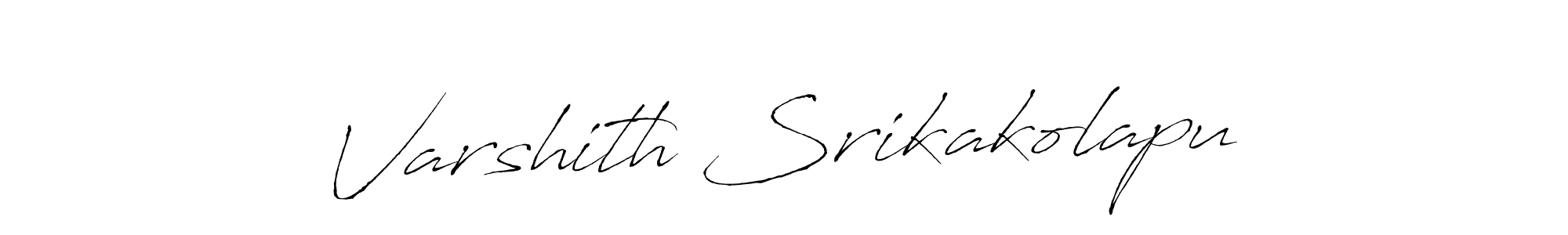 How to make Varshith Srikakolapu signature? Antro_Vectra is a professional autograph style. Create handwritten signature for Varshith Srikakolapu name. Varshith Srikakolapu signature style 6 images and pictures png