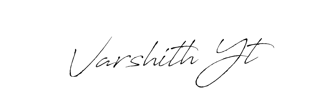 Create a beautiful signature design for name Varshith Yt. With this signature (Antro_Vectra) fonts, you can make a handwritten signature for free. Varshith Yt signature style 6 images and pictures png