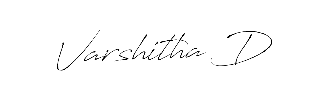 Create a beautiful signature design for name Varshitha D. With this signature (Antro_Vectra) fonts, you can make a handwritten signature for free. Varshitha D signature style 6 images and pictures png