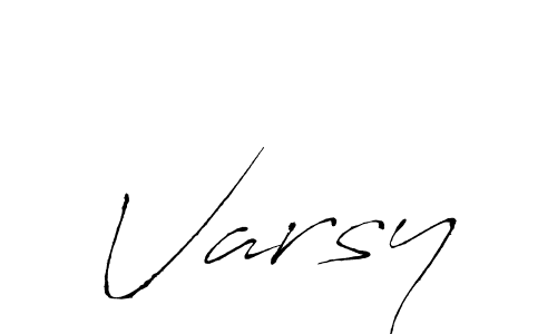 Antro_Vectra is a professional signature style that is perfect for those who want to add a touch of class to their signature. It is also a great choice for those who want to make their signature more unique. Get Varsy name to fancy signature for free. Varsy signature style 6 images and pictures png