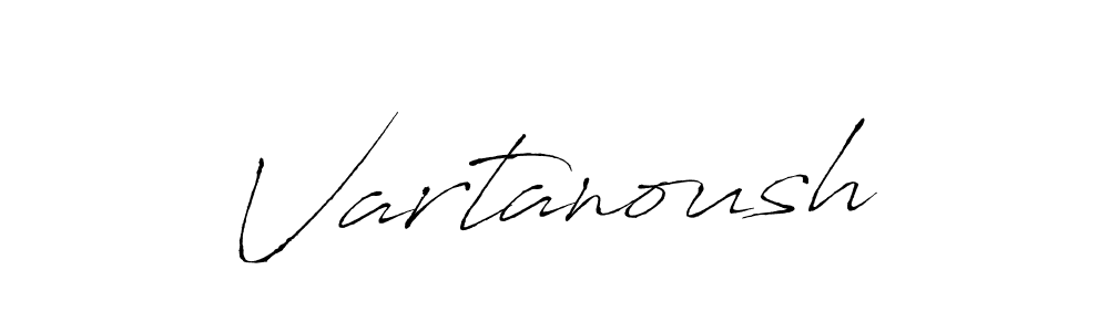 The best way (Antro_Vectra) to make a short signature is to pick only two or three words in your name. The name Vartanoush include a total of six letters. For converting this name. Vartanoush signature style 6 images and pictures png