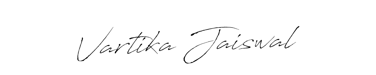 Antro_Vectra is a professional signature style that is perfect for those who want to add a touch of class to their signature. It is also a great choice for those who want to make their signature more unique. Get Vartika Jaiswal name to fancy signature for free. Vartika Jaiswal signature style 6 images and pictures png