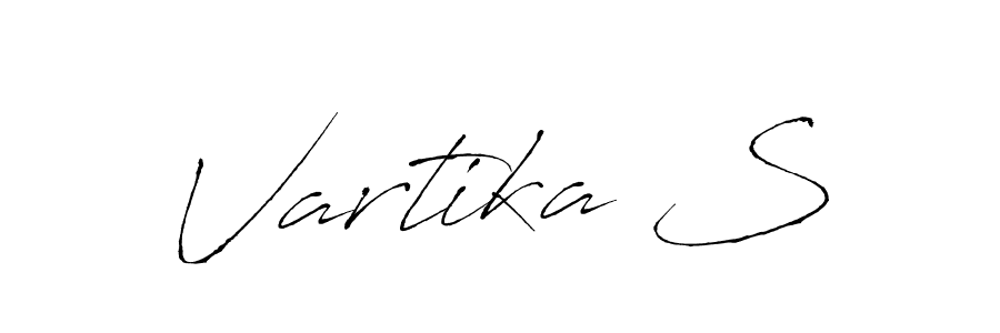 Antro_Vectra is a professional signature style that is perfect for those who want to add a touch of class to their signature. It is also a great choice for those who want to make their signature more unique. Get Vartika S name to fancy signature for free. Vartika S signature style 6 images and pictures png