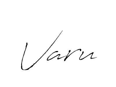 Varu stylish signature style. Best Handwritten Sign (Antro_Vectra) for my name. Handwritten Signature Collection Ideas for my name Varu. Varu signature style 6 images and pictures png