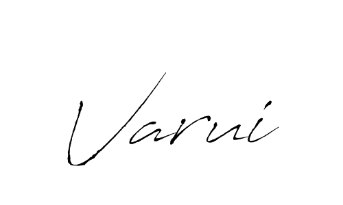 How to make Varui signature? Antro_Vectra is a professional autograph style. Create handwritten signature for Varui name. Varui signature style 6 images and pictures png