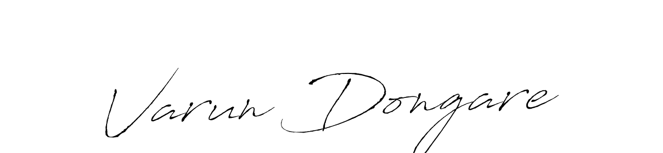 Make a beautiful signature design for name Varun Dongare. With this signature (Antro_Vectra) style, you can create a handwritten signature for free. Varun Dongare signature style 6 images and pictures png