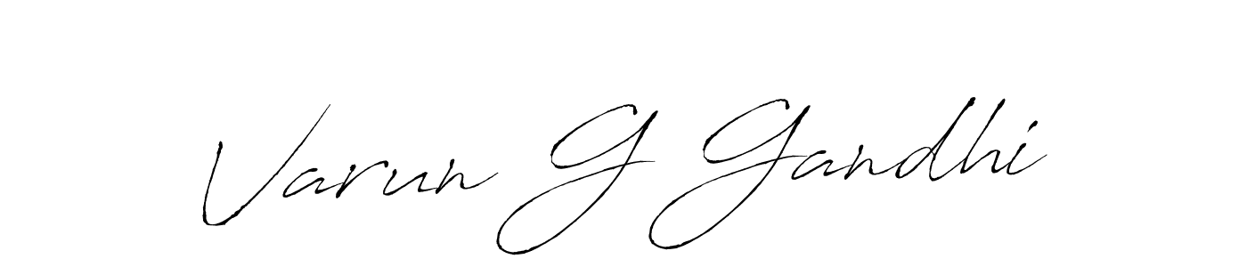 Varun G Gandhi stylish signature style. Best Handwritten Sign (Antro_Vectra) for my name. Handwritten Signature Collection Ideas for my name Varun G Gandhi. Varun G Gandhi signature style 6 images and pictures png
