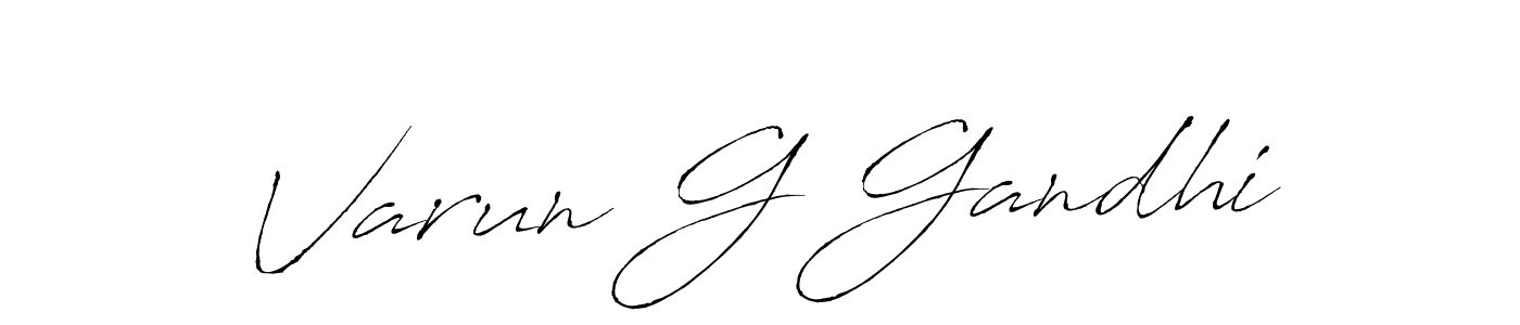 Varun G Gandhi stylish signature style. Best Handwritten Sign (Antro_Vectra) for my name. Handwritten Signature Collection Ideas for my name Varun G Gandhi. Varun G Gandhi signature style 6 images and pictures png