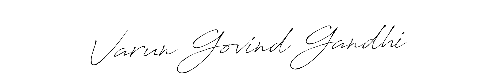 Make a beautiful signature design for name Varun Govind Gandhi. With this signature (Antro_Vectra) style, you can create a handwritten signature for free. Varun Govind Gandhi signature style 6 images and pictures png