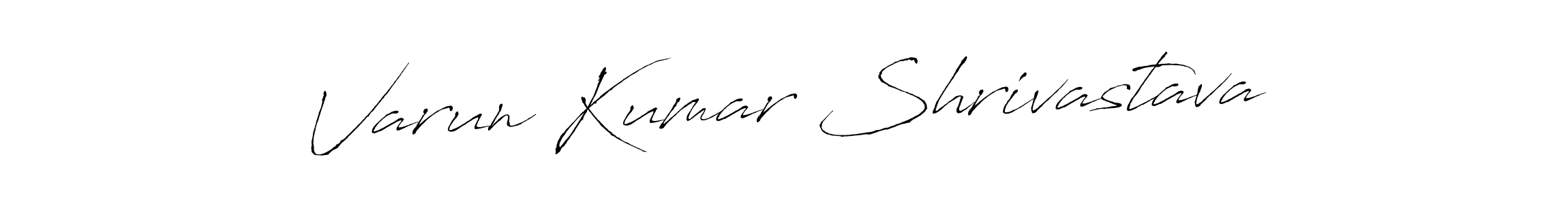 Create a beautiful signature design for name Varun Kumar Shrivastava. With this signature (Antro_Vectra) fonts, you can make a handwritten signature for free. Varun Kumar Shrivastava signature style 6 images and pictures png