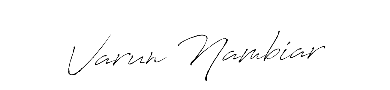 Similarly Antro_Vectra is the best handwritten signature design. Signature creator online .You can use it as an online autograph creator for name Varun Nambiar. Varun Nambiar signature style 6 images and pictures png