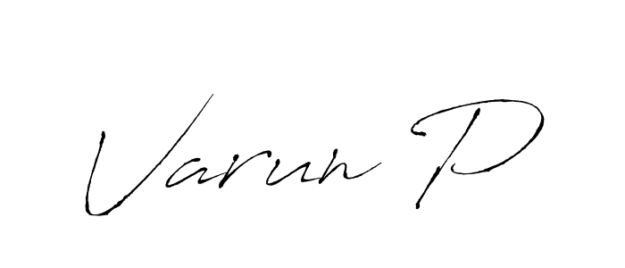 Use a signature maker to create a handwritten signature online. With this signature software, you can design (Antro_Vectra) your own signature for name Varun P. Varun P signature style 6 images and pictures png