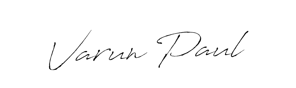 Varun Paul stylish signature style. Best Handwritten Sign (Antro_Vectra) for my name. Handwritten Signature Collection Ideas for my name Varun Paul. Varun Paul signature style 6 images and pictures png