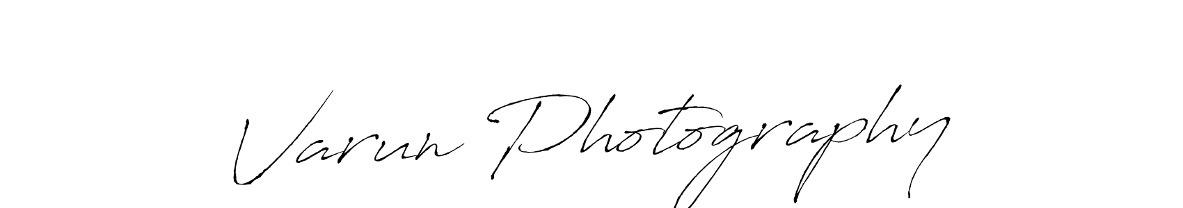 Varun Photography stylish signature style. Best Handwritten Sign (Antro_Vectra) for my name. Handwritten Signature Collection Ideas for my name Varun Photography. Varun Photography signature style 6 images and pictures png