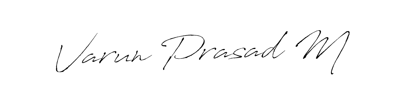 Use a signature maker to create a handwritten signature online. With this signature software, you can design (Antro_Vectra) your own signature for name Varun Prasad M. Varun Prasad M signature style 6 images and pictures png