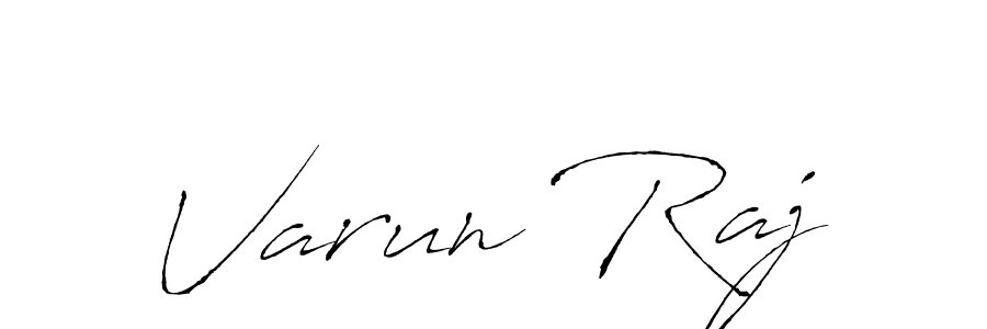 Varun Raj stylish signature style. Best Handwritten Sign (Antro_Vectra) for my name. Handwritten Signature Collection Ideas for my name Varun Raj. Varun Raj signature style 6 images and pictures png