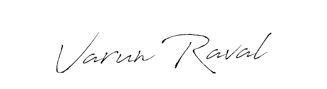 Create a beautiful signature design for name Varun Raval. With this signature (Antro_Vectra) fonts, you can make a handwritten signature for free. Varun Raval signature style 6 images and pictures png