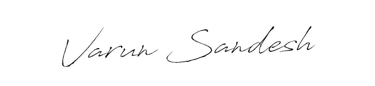 How to make Varun Sandesh signature? Antro_Vectra is a professional autograph style. Create handwritten signature for Varun Sandesh name. Varun Sandesh signature style 6 images and pictures png