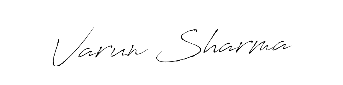 Design your own signature with our free online signature maker. With this signature software, you can create a handwritten (Antro_Vectra) signature for name Varun Sharma. Varun Sharma signature style 6 images and pictures png