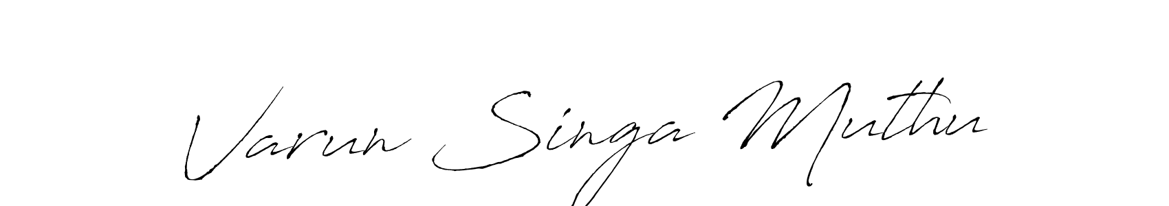 This is the best signature style for the Varun Singa Muthu name. Also you like these signature font (Antro_Vectra). Mix name signature. Varun Singa Muthu signature style 6 images and pictures png