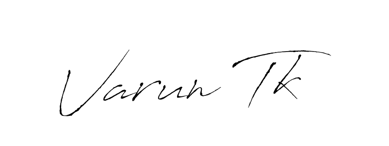 Design your own signature with our free online signature maker. With this signature software, you can create a handwritten (Antro_Vectra) signature for name Varun Tk. Varun Tk signature style 6 images and pictures png