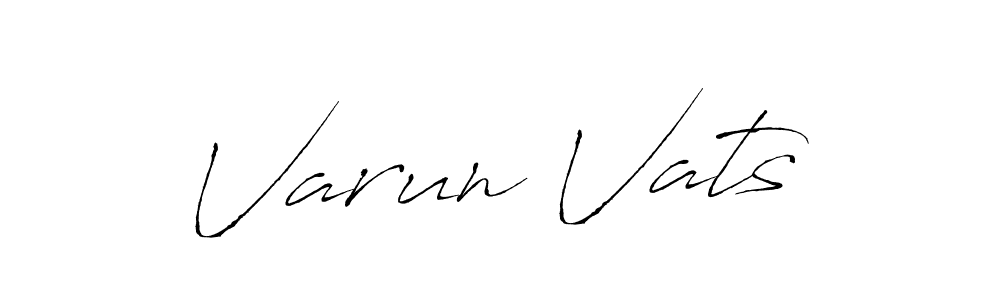 You should practise on your own different ways (Antro_Vectra) to write your name (Varun Vats) in signature. don't let someone else do it for you. Varun Vats signature style 6 images and pictures png