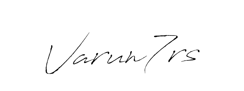 Use a signature maker to create a handwritten signature online. With this signature software, you can design (Antro_Vectra) your own signature for name Varun7rs. Varun7rs signature style 6 images and pictures png