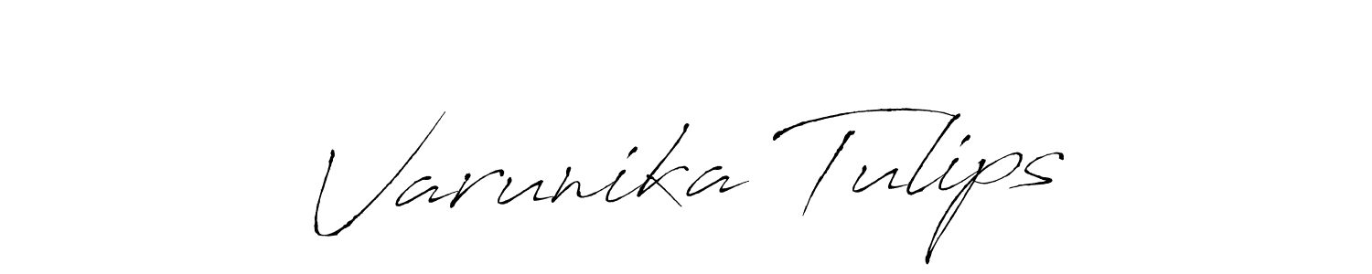 Antro_Vectra is a professional signature style that is perfect for those who want to add a touch of class to their signature. It is also a great choice for those who want to make their signature more unique. Get Varunika Tulips name to fancy signature for free. Varunika Tulips signature style 6 images and pictures png