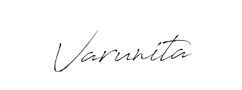 Use a signature maker to create a handwritten signature online. With this signature software, you can design (Antro_Vectra) your own signature for name Varunita. Varunita signature style 6 images and pictures png