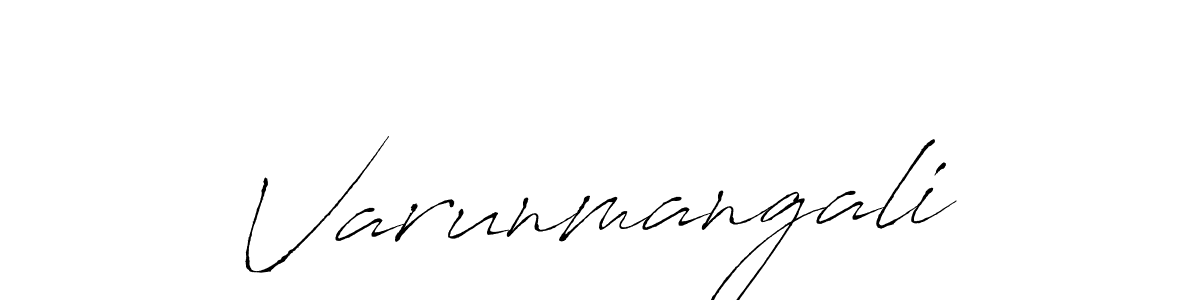 The best way (Antro_Vectra) to make a short signature is to pick only two or three words in your name. The name Varunmangali include a total of six letters. For converting this name. Varunmangali signature style 6 images and pictures png