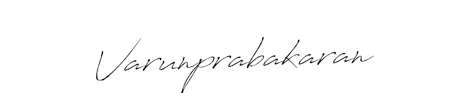 How to make Varunprabakaran name signature. Use Antro_Vectra style for creating short signs online. This is the latest handwritten sign. Varunprabakaran signature style 6 images and pictures png