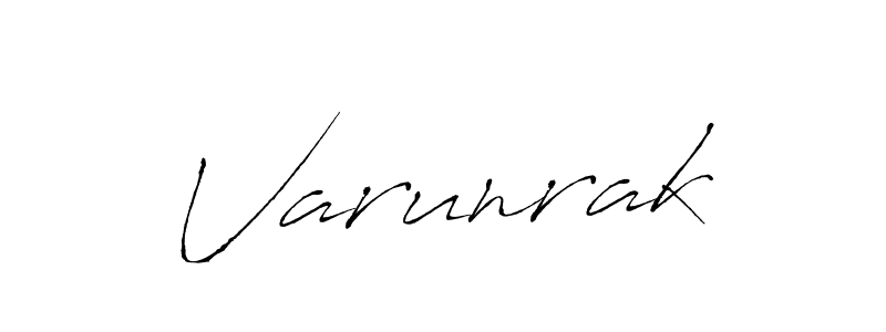 Make a beautiful signature design for name Varunrak. With this signature (Antro_Vectra) style, you can create a handwritten signature for free. Varunrak signature style 6 images and pictures png