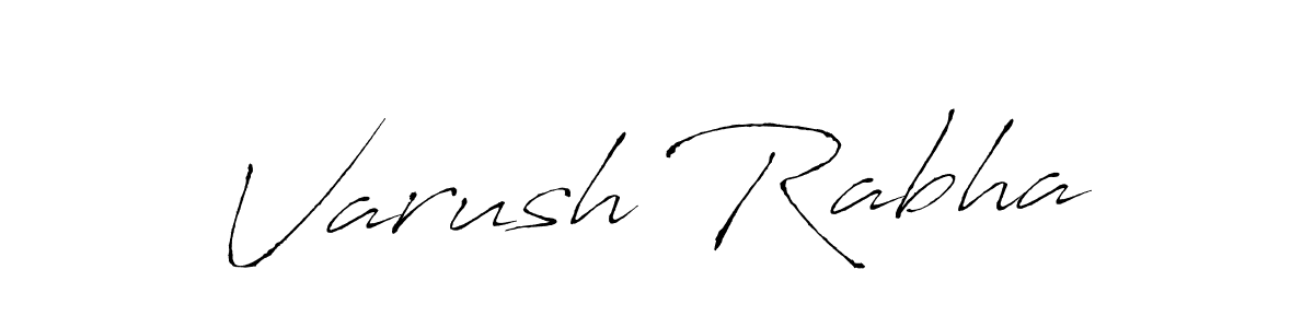 Varush Rabha stylish signature style. Best Handwritten Sign (Antro_Vectra) for my name. Handwritten Signature Collection Ideas for my name Varush Rabha. Varush Rabha signature style 6 images and pictures png