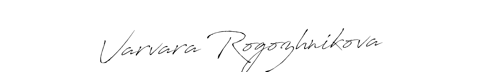 Also we have Varvara Rogozhnikova name is the best signature style. Create professional handwritten signature collection using Antro_Vectra autograph style. Varvara Rogozhnikova signature style 6 images and pictures png