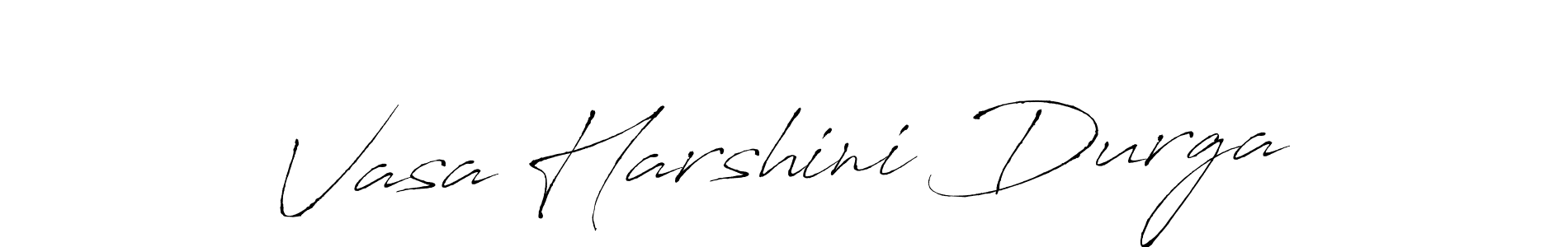 Similarly Antro_Vectra is the best handwritten signature design. Signature creator online .You can use it as an online autograph creator for name Vasa Harshini Durga. Vasa Harshini Durga signature style 6 images and pictures png