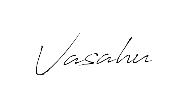 Use a signature maker to create a handwritten signature online. With this signature software, you can design (Antro_Vectra) your own signature for name Vasahu. Vasahu signature style 6 images and pictures png